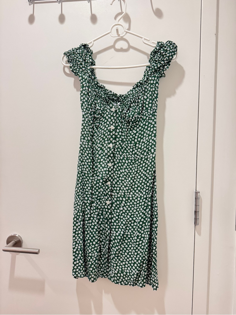 With Jéan Isabelle Green Floral Mini Dress Size S